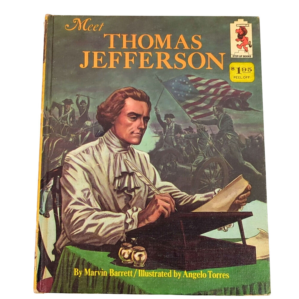 Meet Thomas Jefferson Marvin Barrett Vintage 1967 Hardcover Book Kids History
